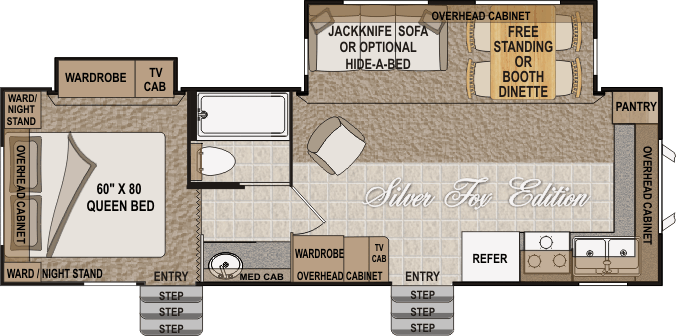 Fox 29V Arctic Fox Travel Trailer Floor Plans : Arctic Fox North Fork