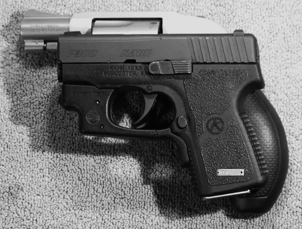 Click to enlarge Kahr P380 superimposed on J-frame